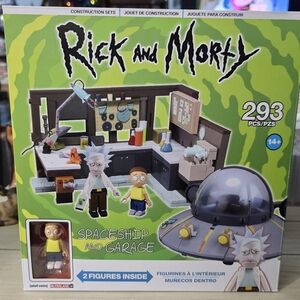 🎁🥒 Rick and Morty Spaceship 🛸 and Garage Construction Set